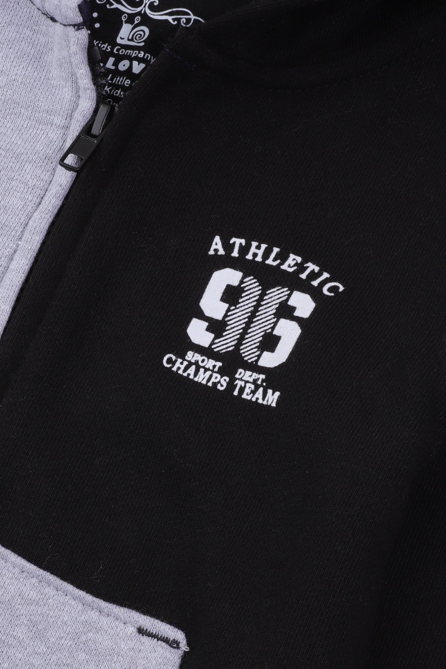 هودي رياضي ولادي مزدوج اللون من قماش تيري