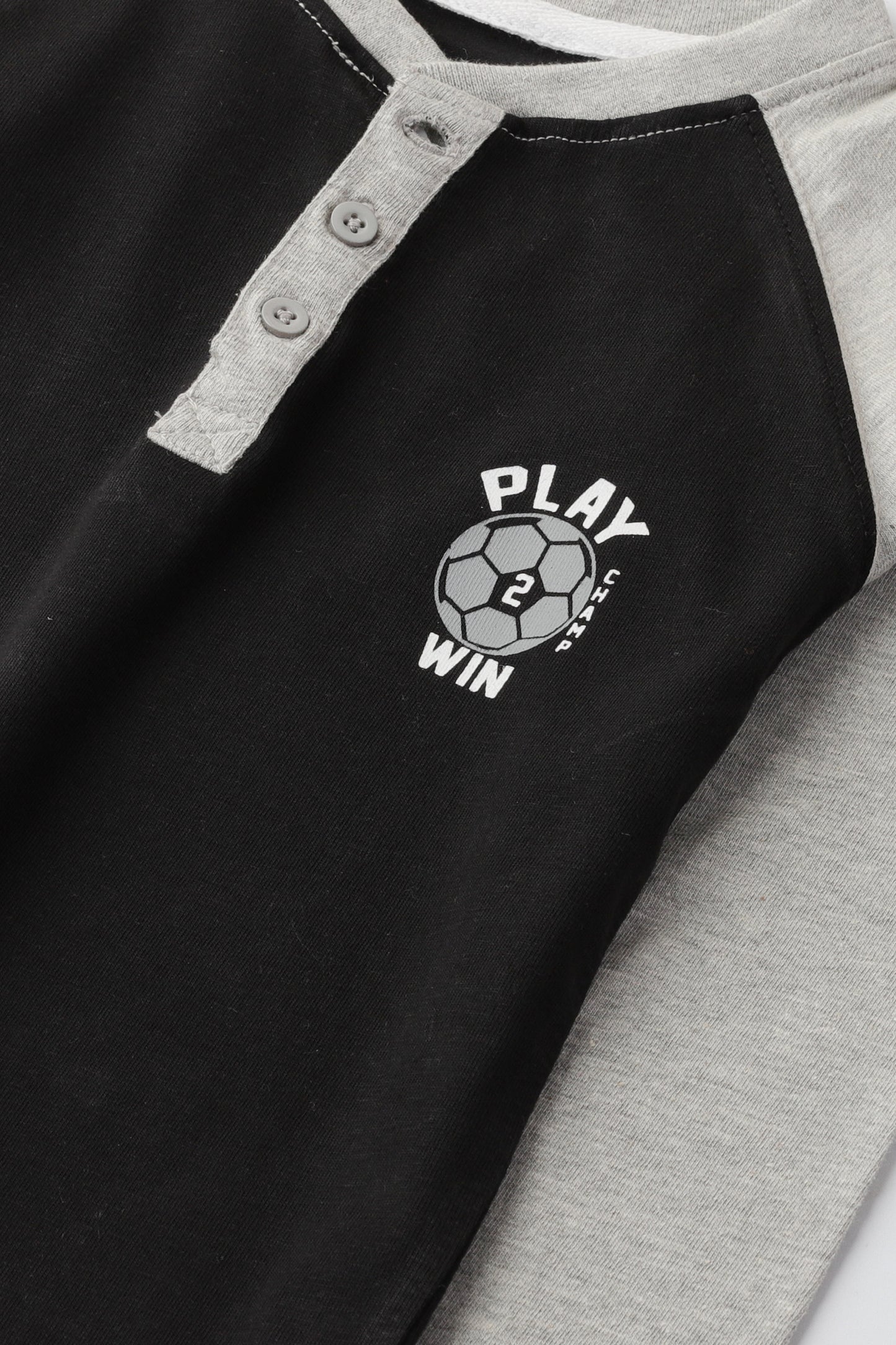 تيشيرت أسود رياضي ريجلان