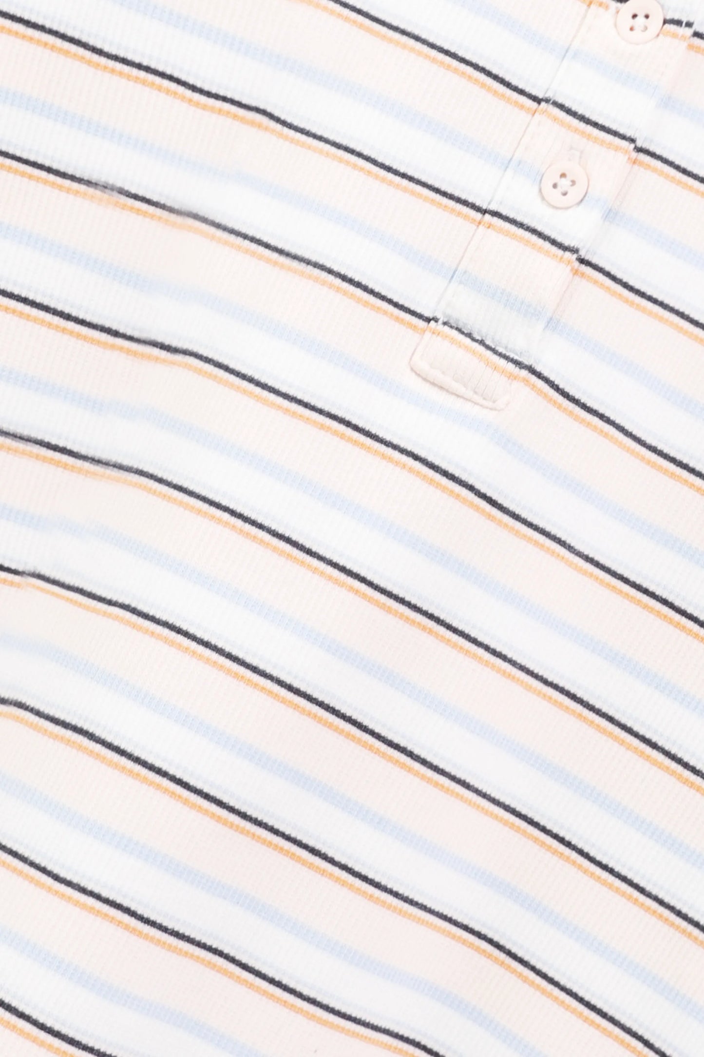 Girls Lycra Striped Henley Tee