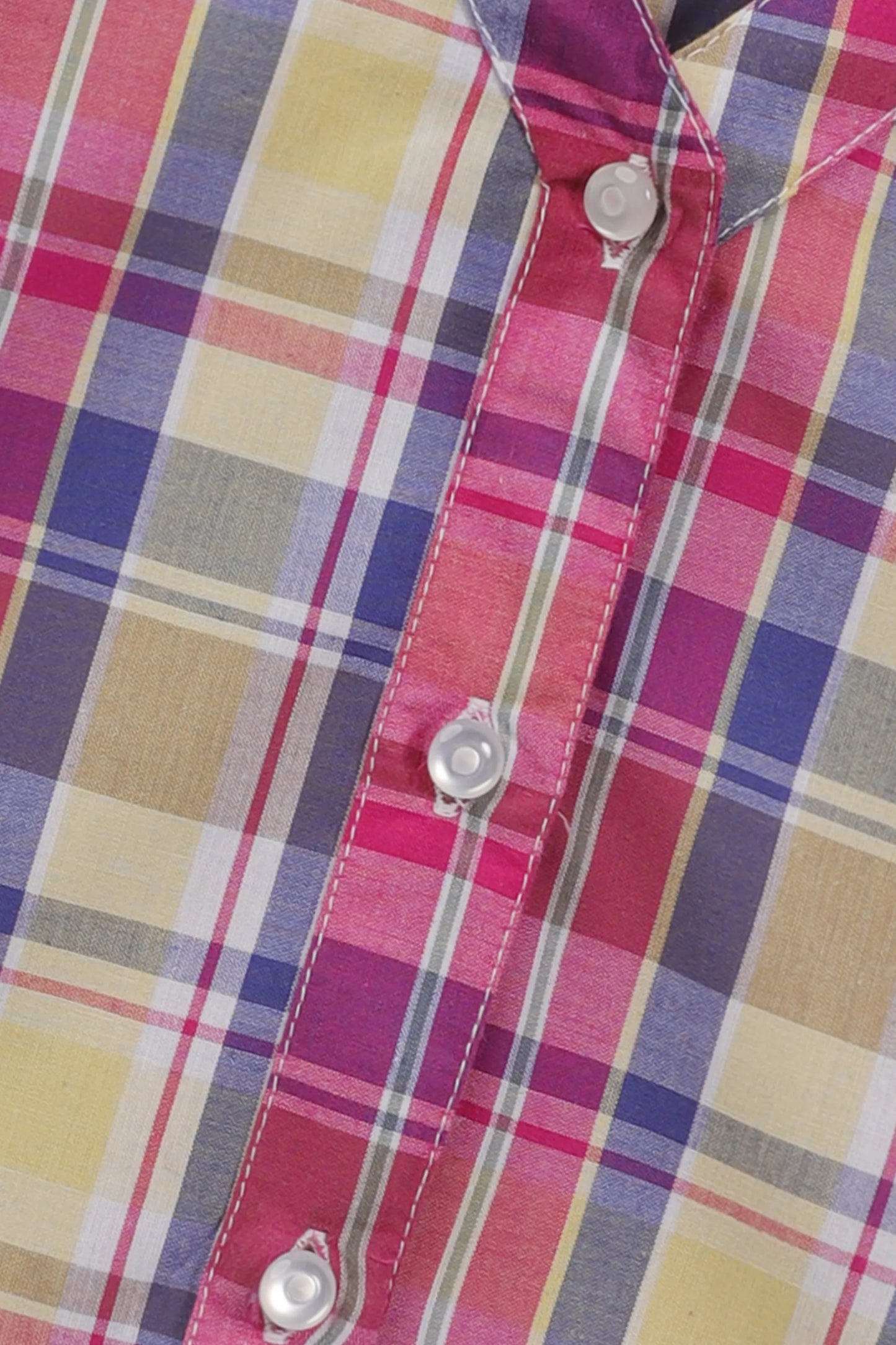 Cotton Plaid Casual Top