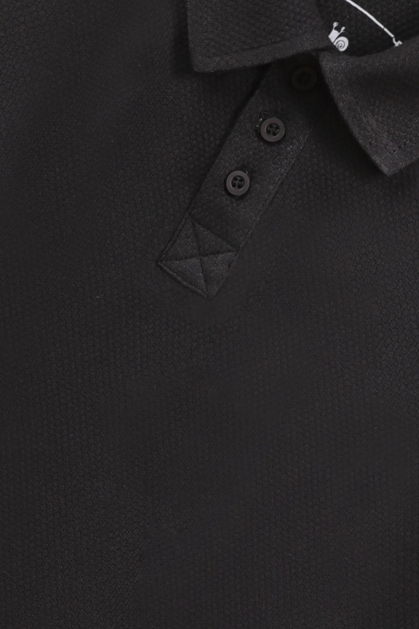 قميص بولو أولادي أسود "شدو"