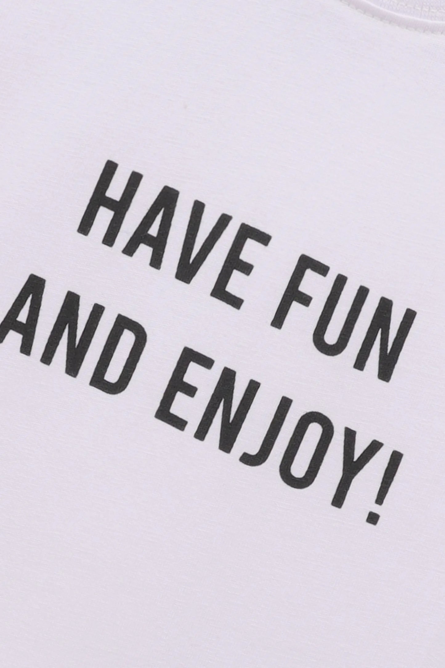 Boys White Fun Pockets Tee