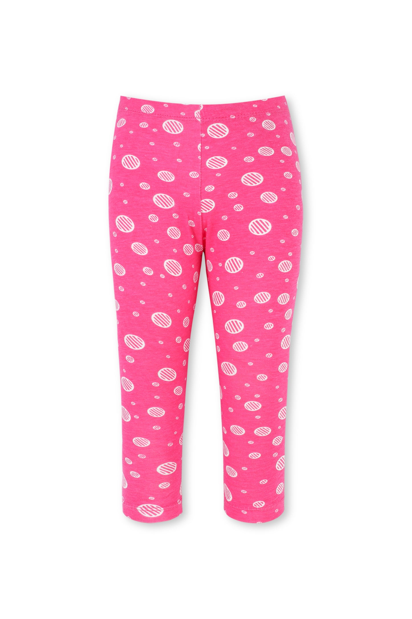 بنطال ضيق بطبعة وردية دوارة