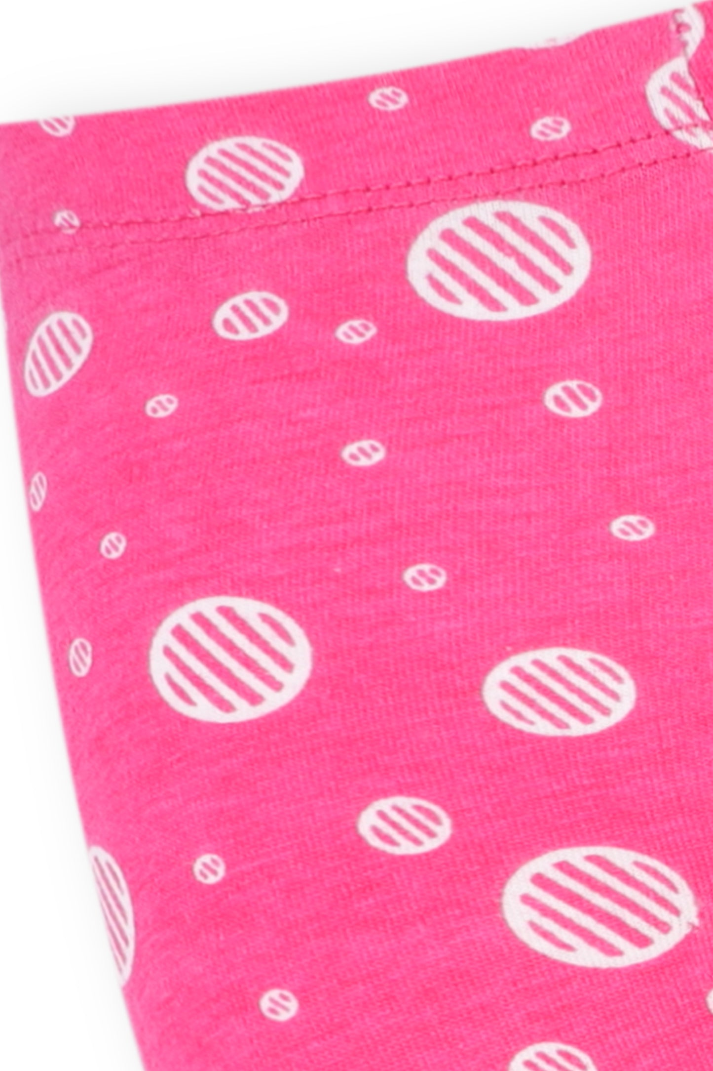 بنطال ضيق بطبعة وردية دوارة