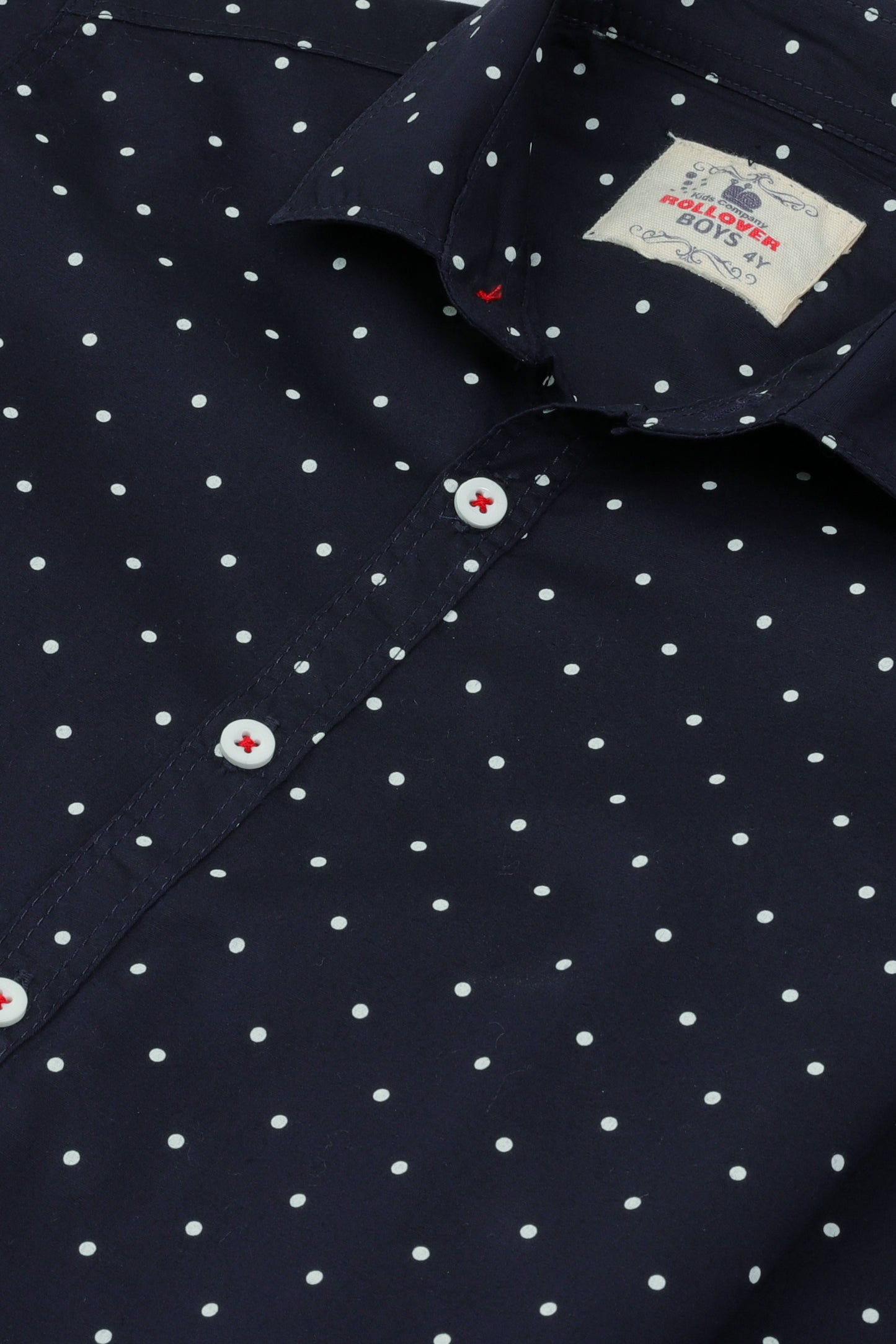 قميص كاجوال منقط كحلي