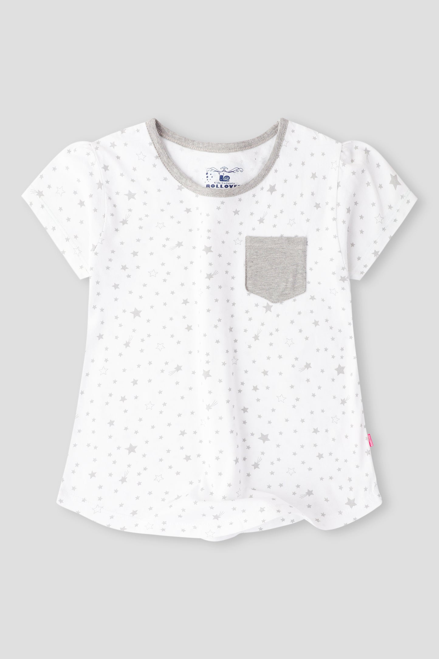 تيشيرت جيرسيه مطبوع بنجوم بيضاء