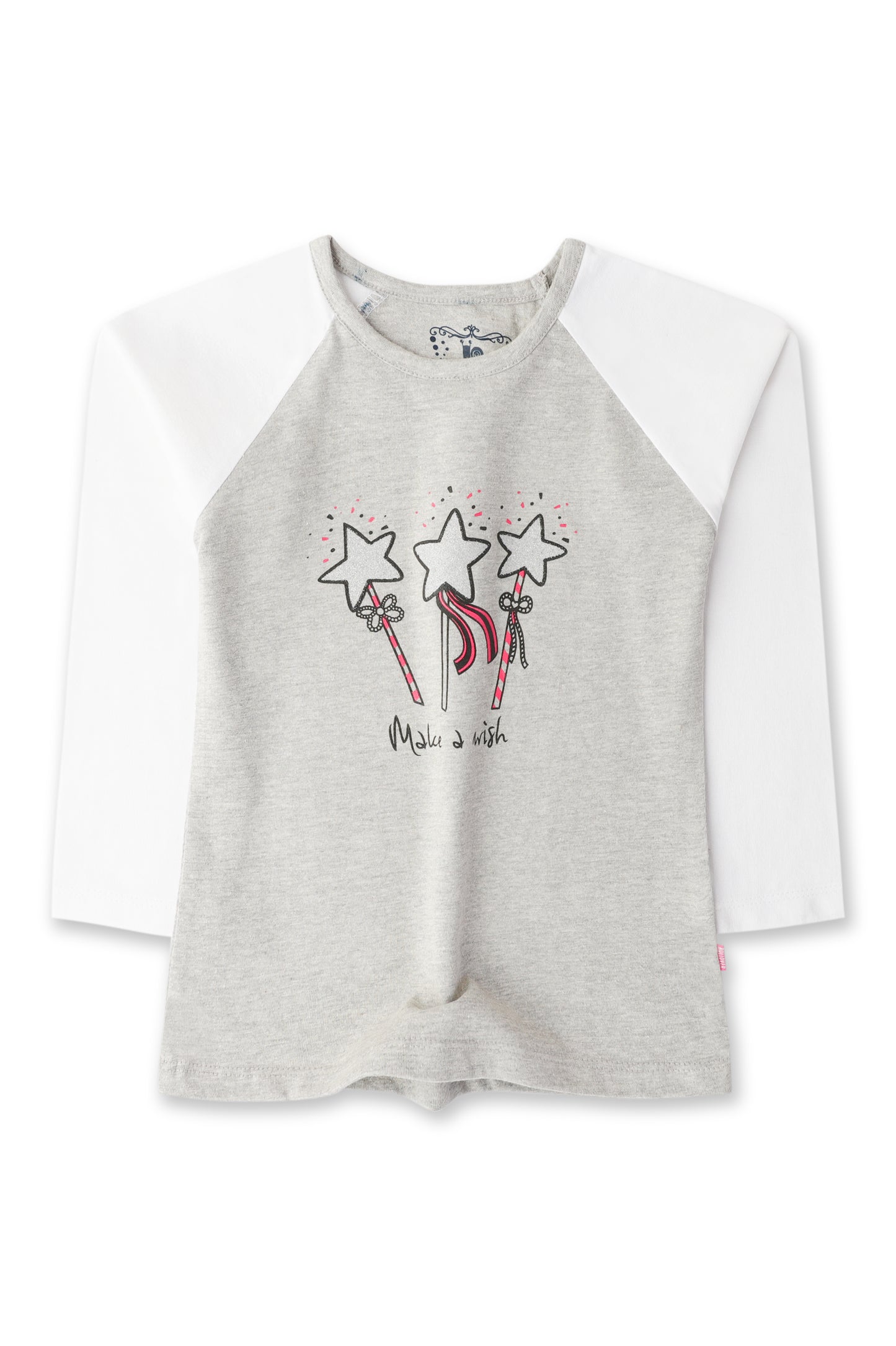 Grey Glitter Knit Top