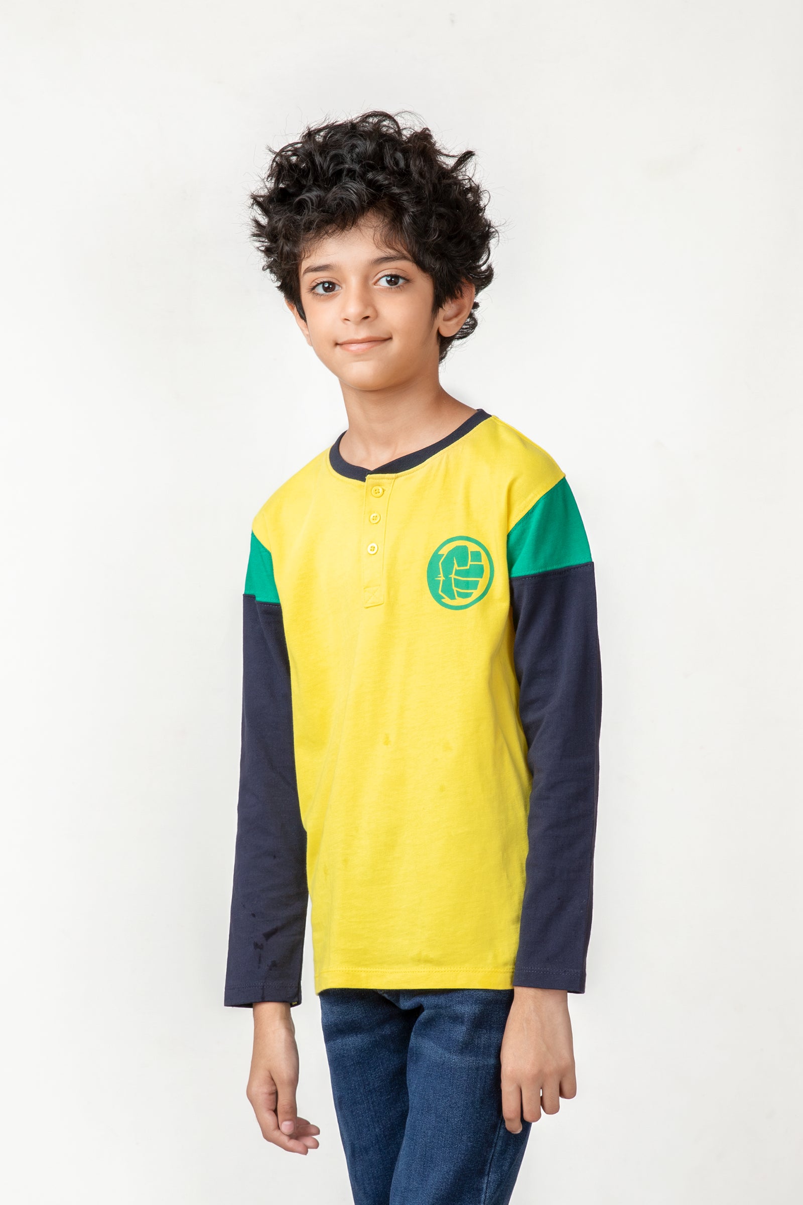 تي شيرت هانلي الأصفر "باور بانش"