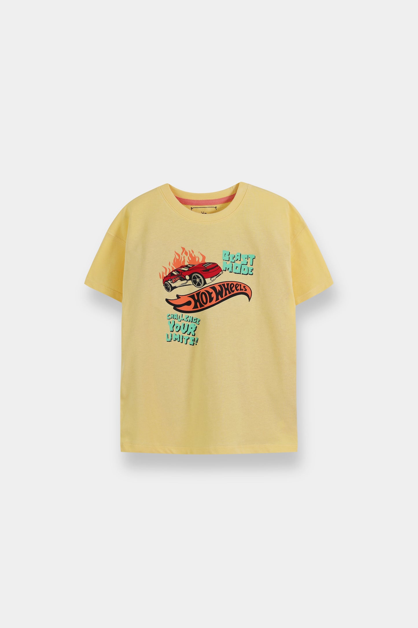 تي شيرت أطفال دروب شولدر بطبعة تيربو