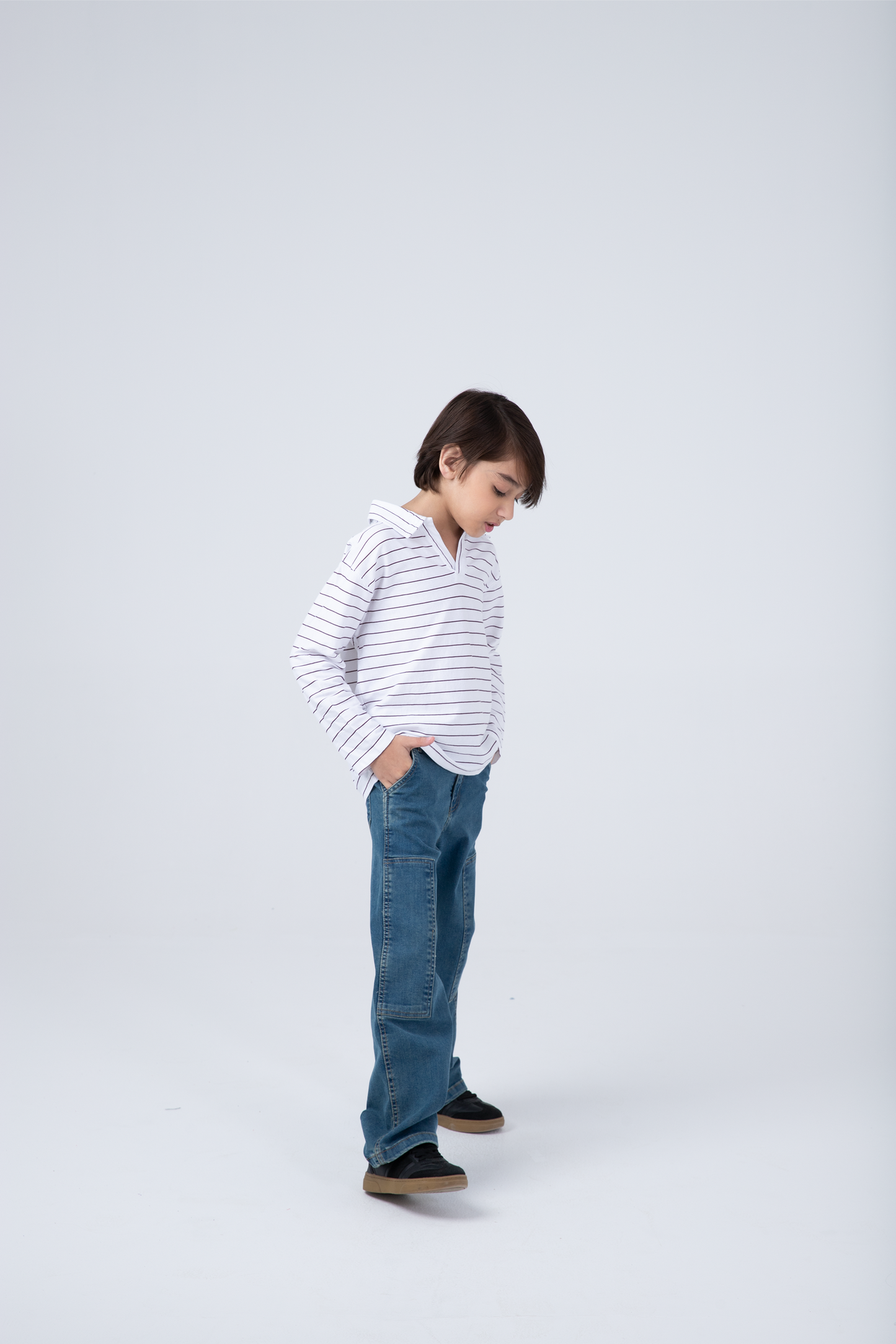 Striped Drop Shoulder Tee