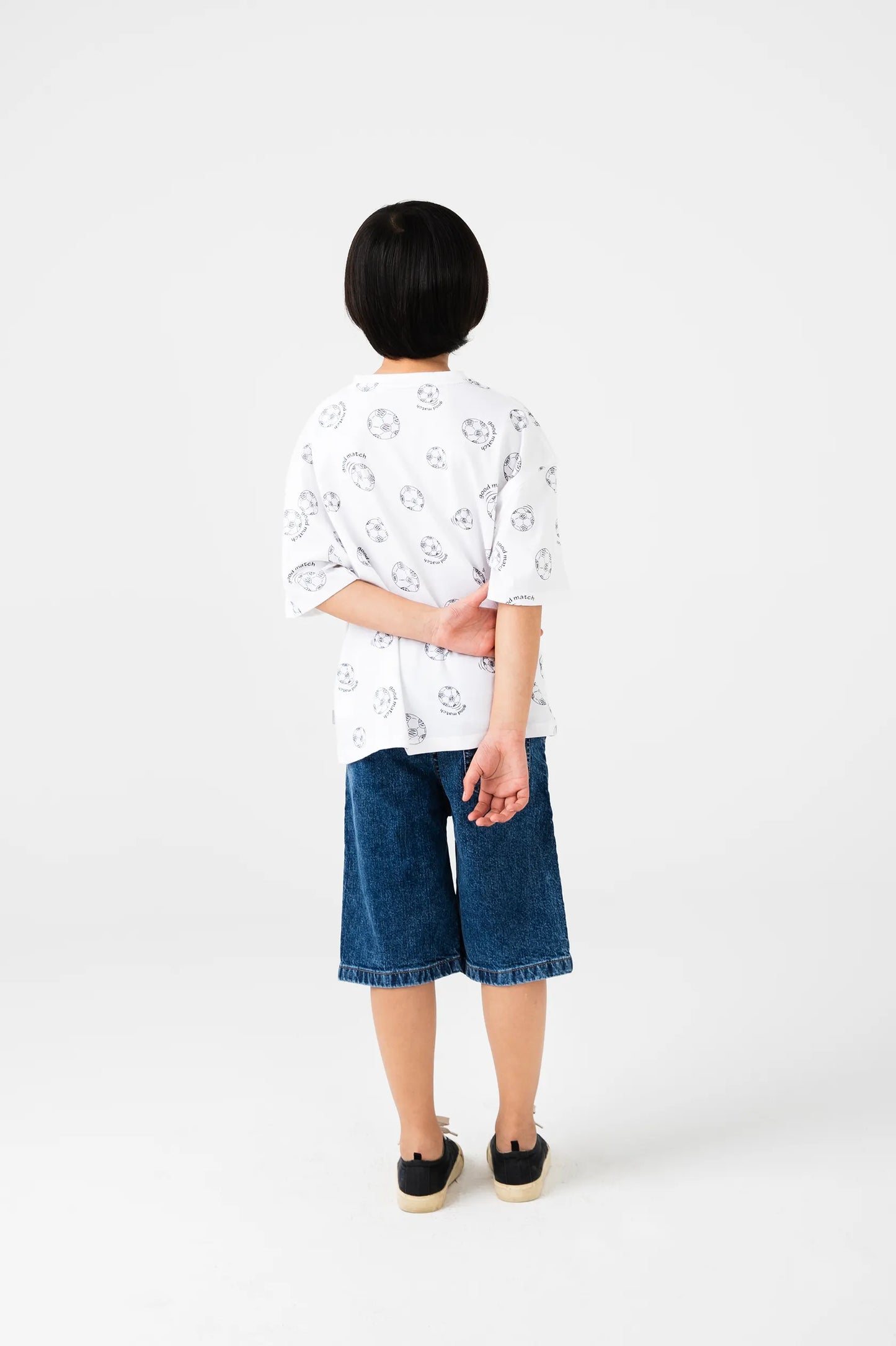 Boys Football Match Oversized Tee