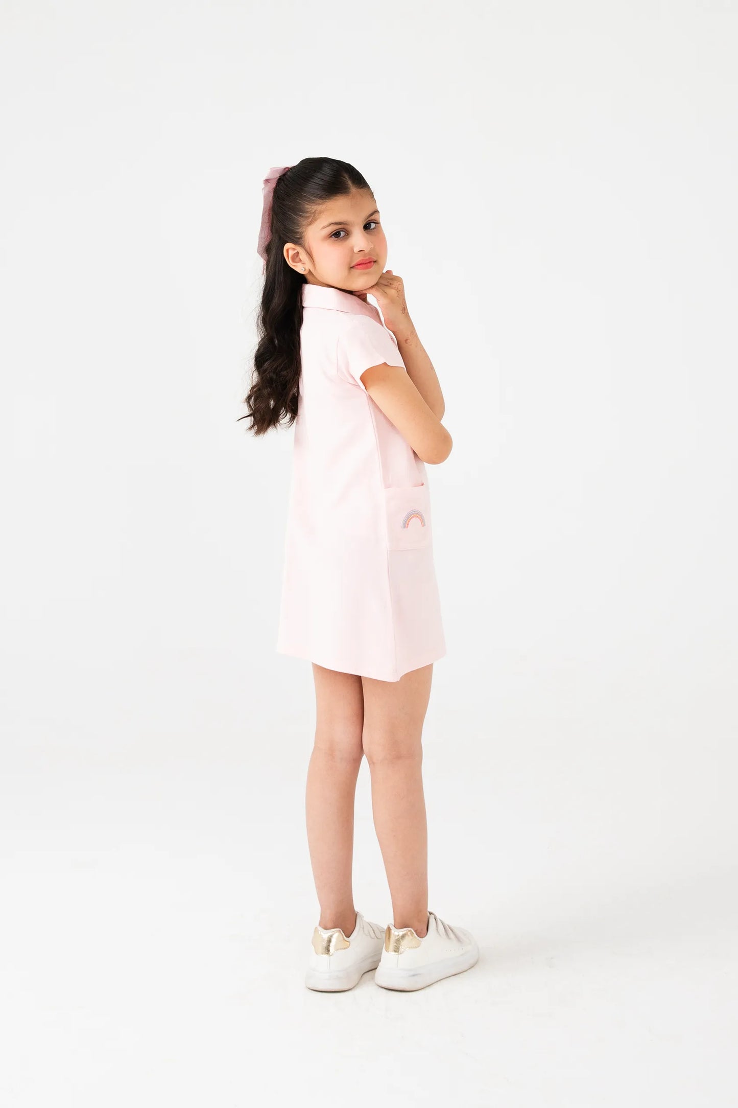 Rosy Day Polo Dress