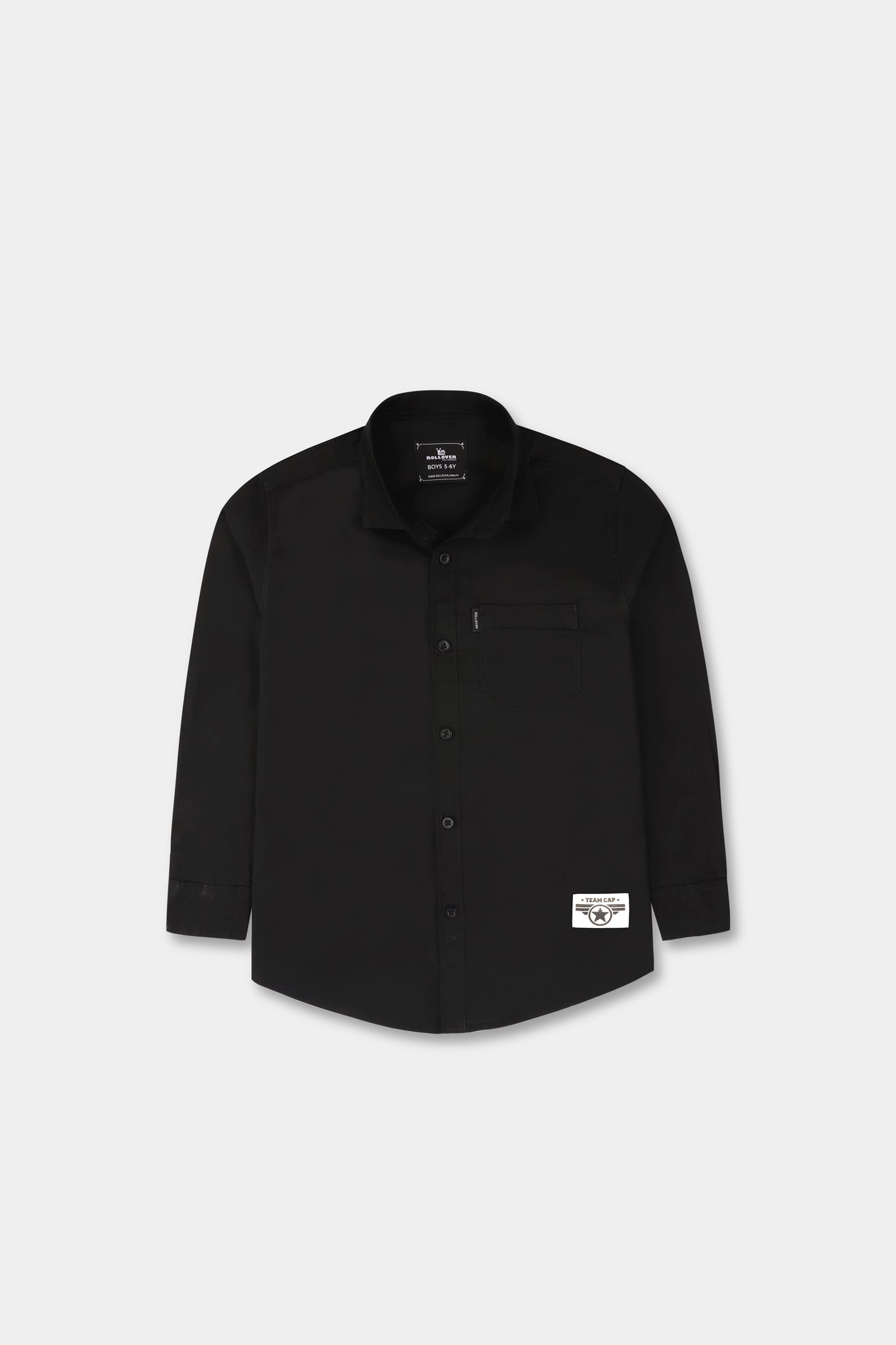 قميص كاجوال أسود للأولاد من بولت