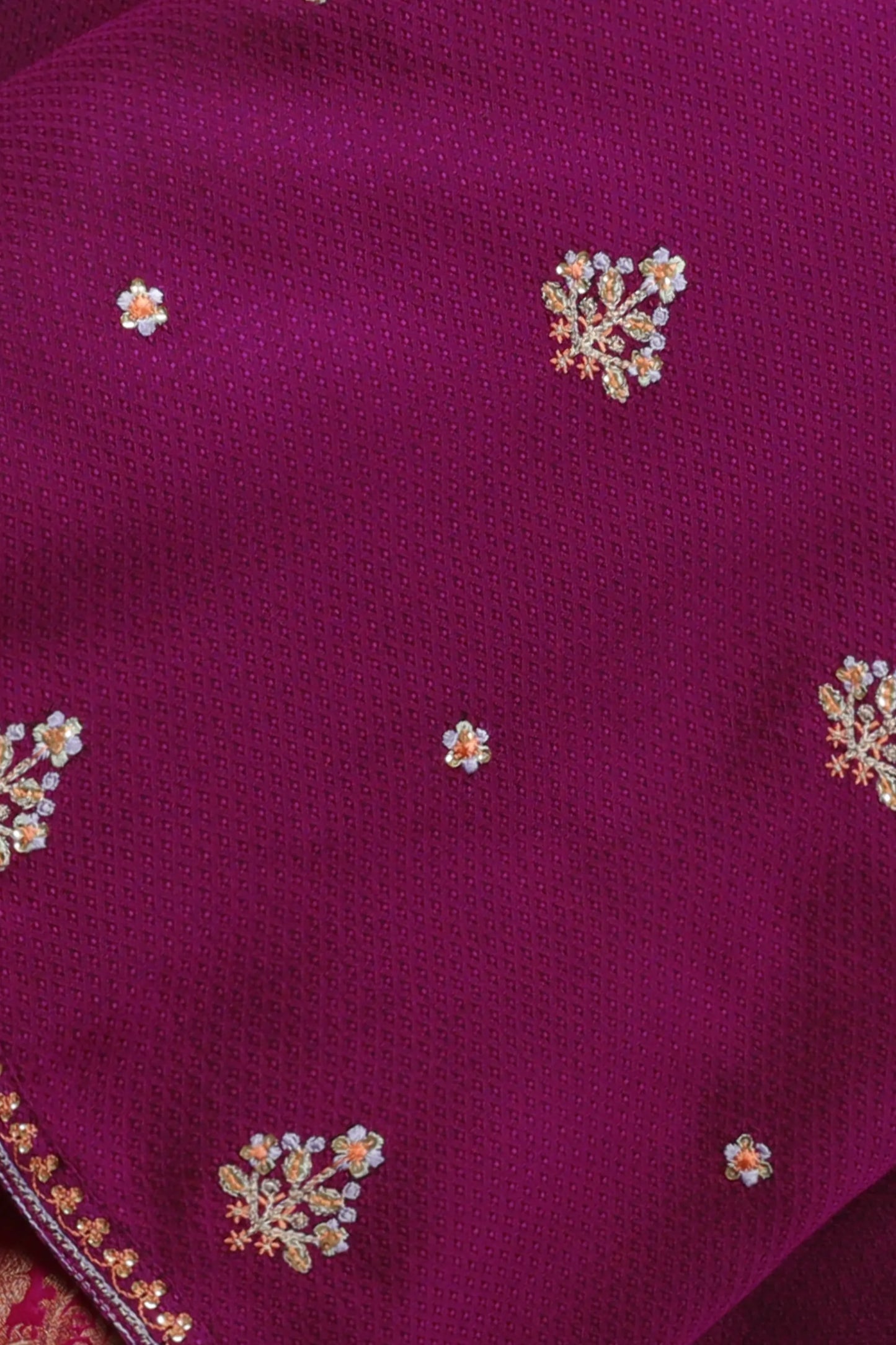 Hot Pink Shimmery Gharara Set - 2pc