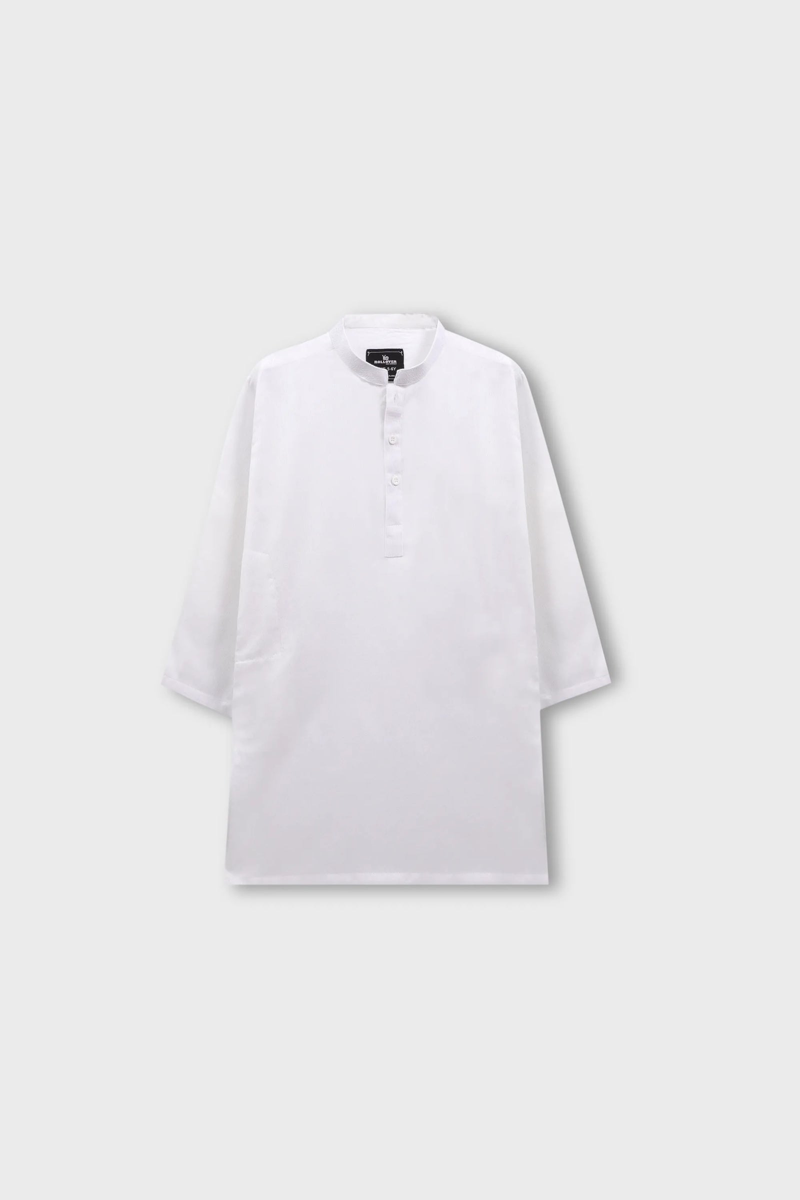 كورتا قطنية بيضاء كلاسيكية للأولاد