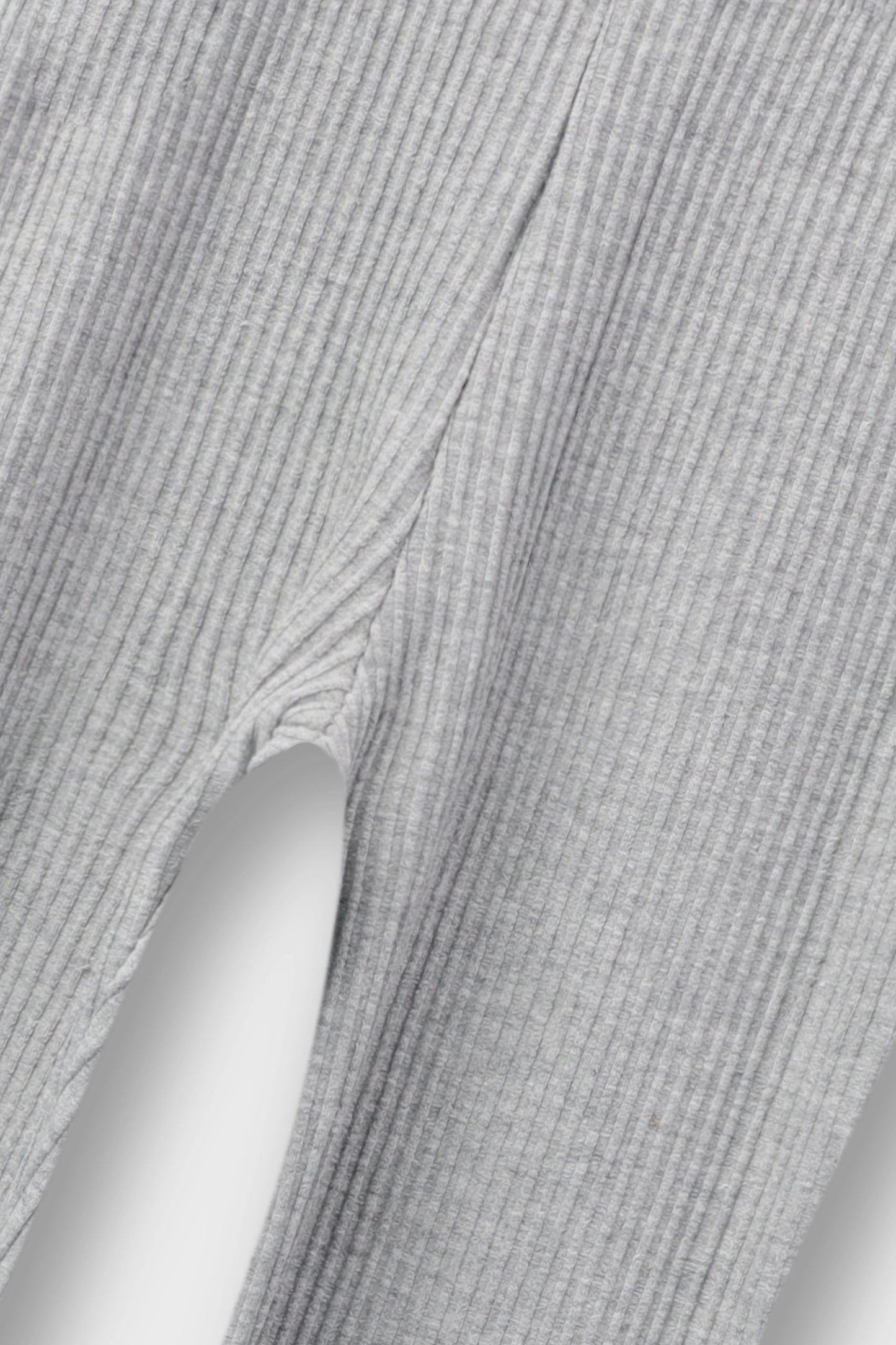 Girls Grey Bell-Bottom Leggings