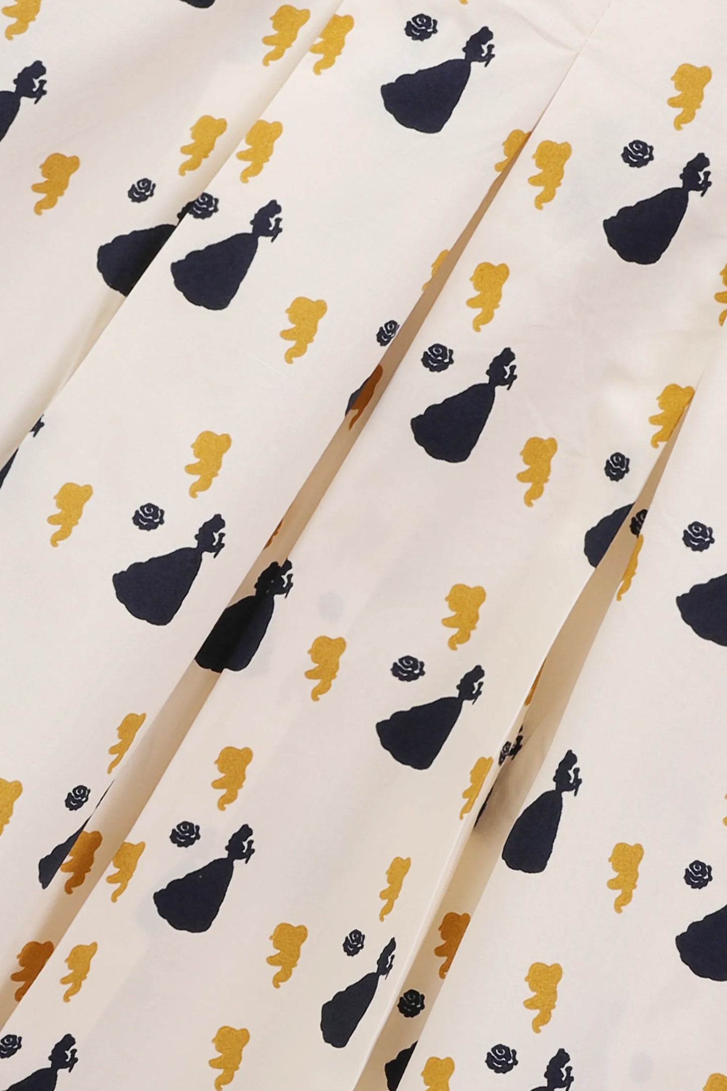 Printed Ivory Cotton Casual Dress