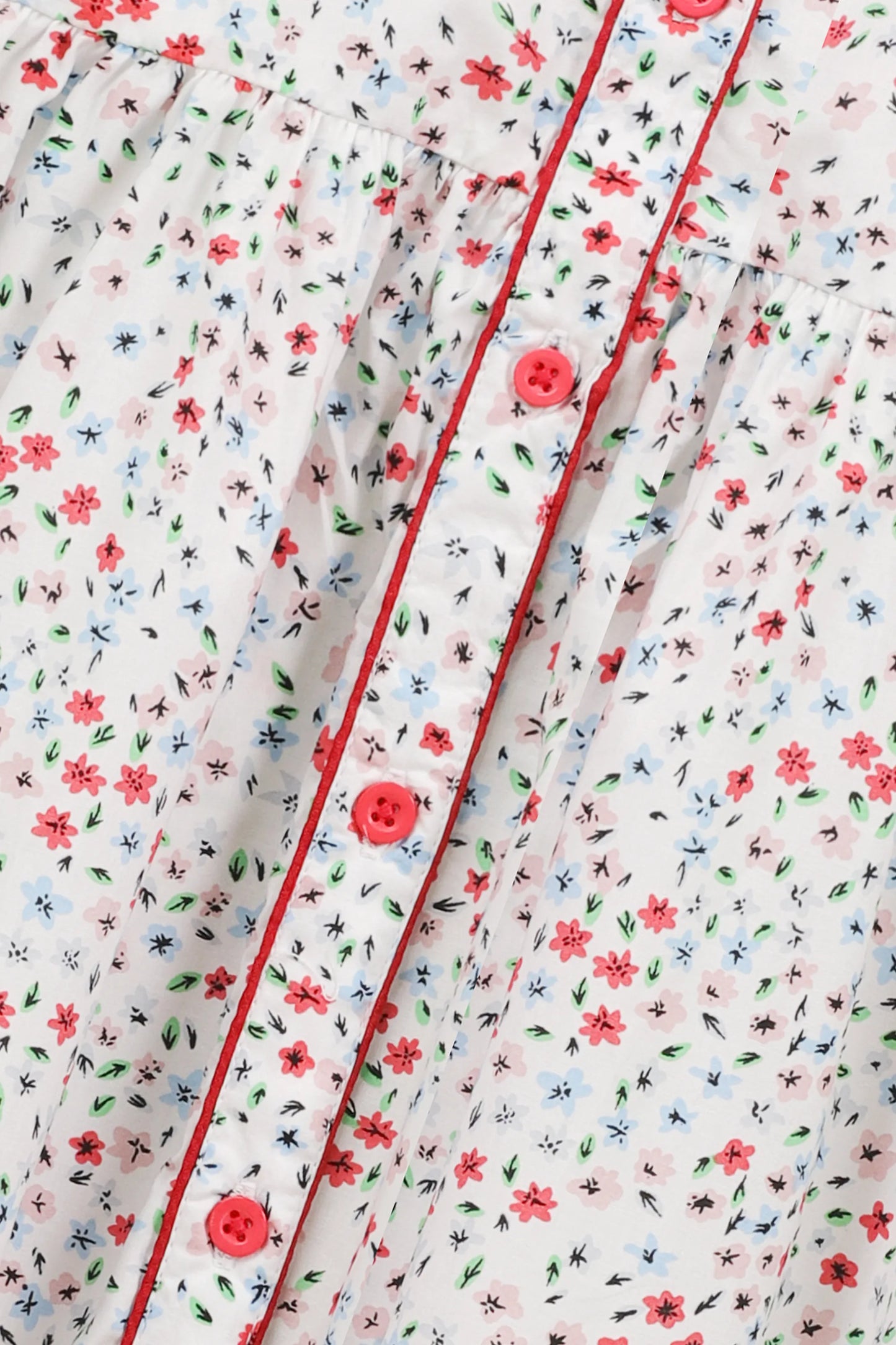 فستان قطني بنقشة زهور