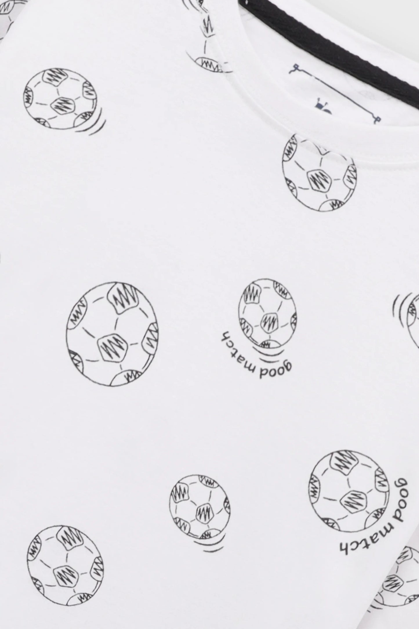 Boys Football Match Oversized Tee