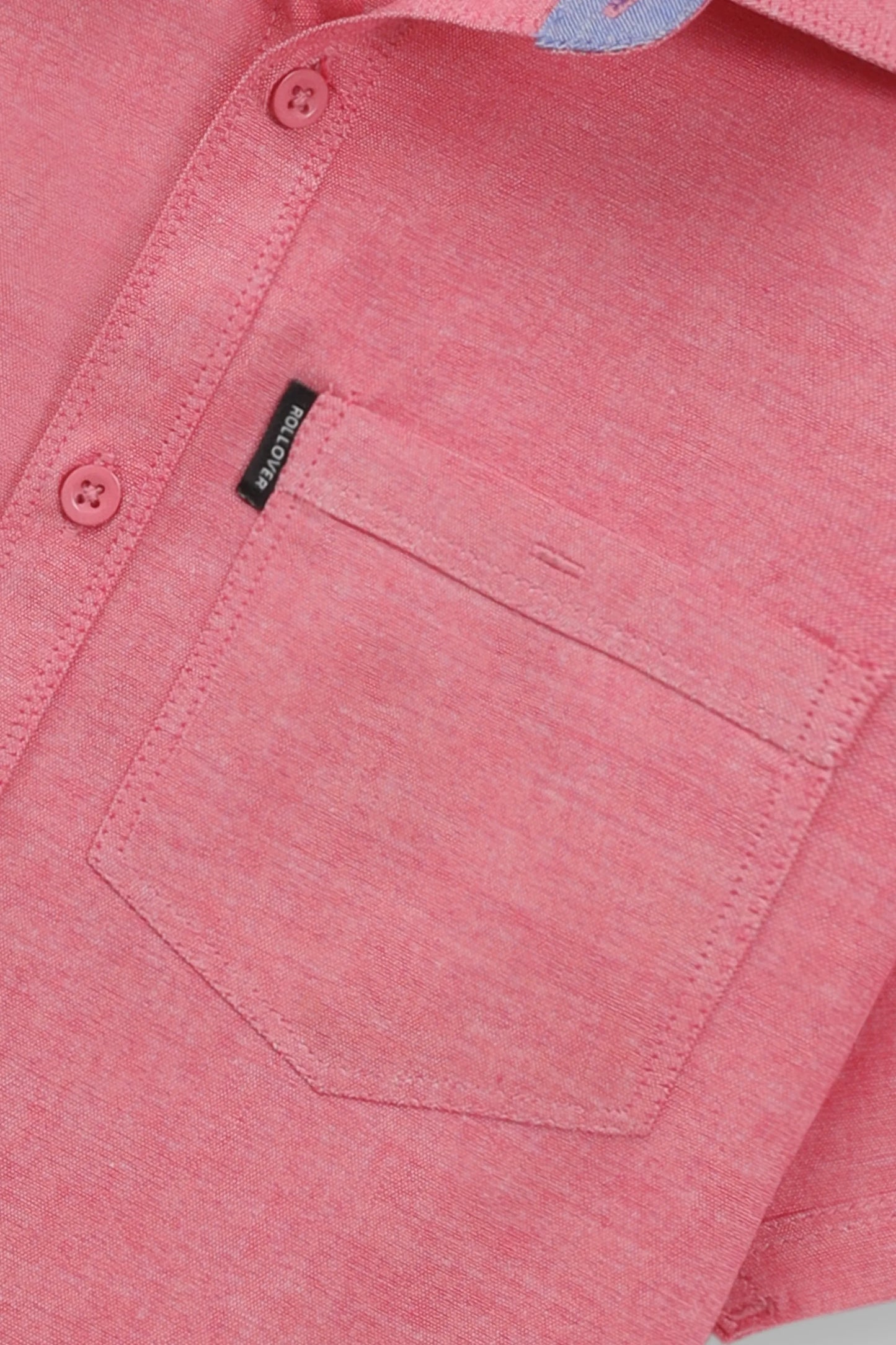 قميص شامبراي هورايزون أحمر للأولاد