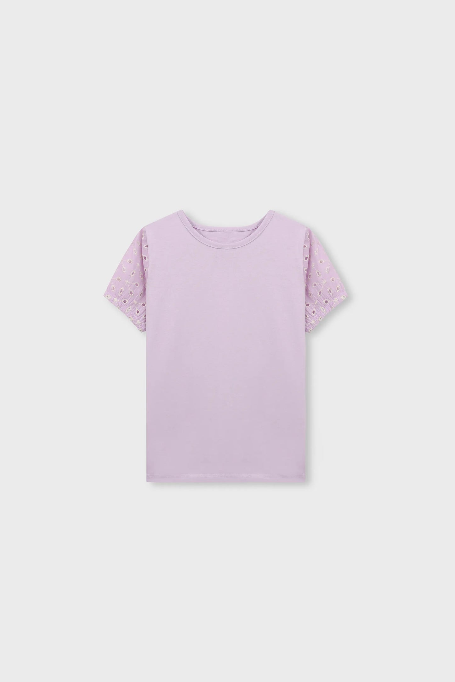 Girls Solid Lilac Chic T-Shirt