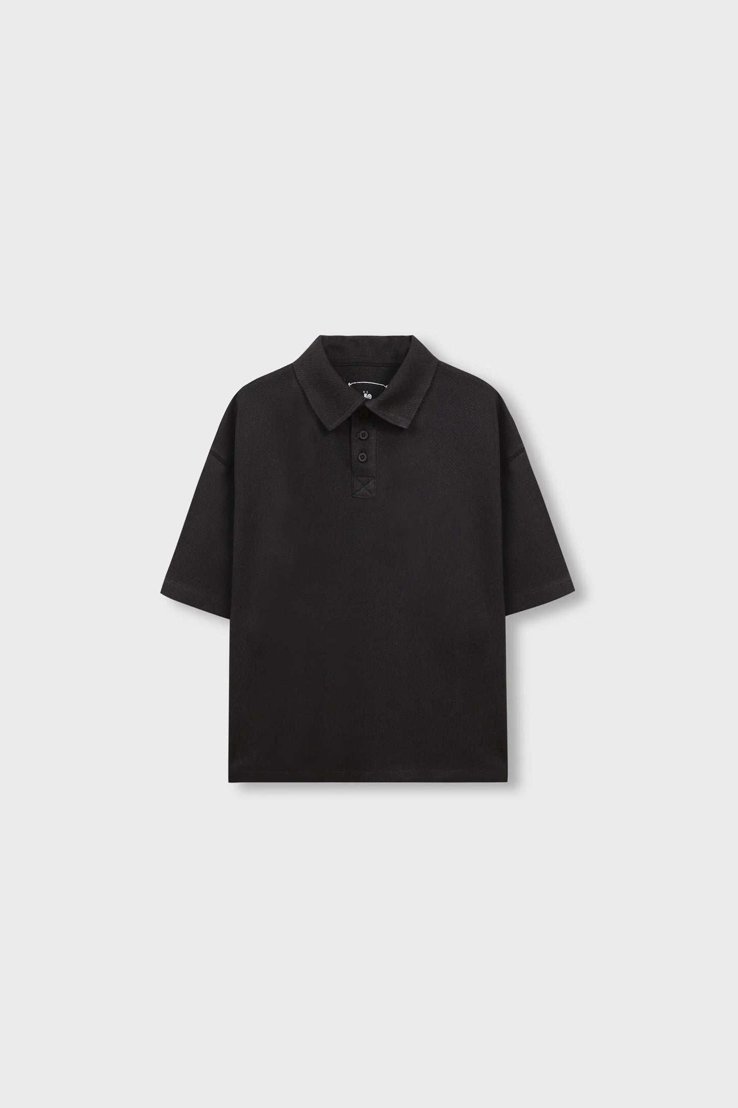 قميص بولو أولادي أسود "شدو"