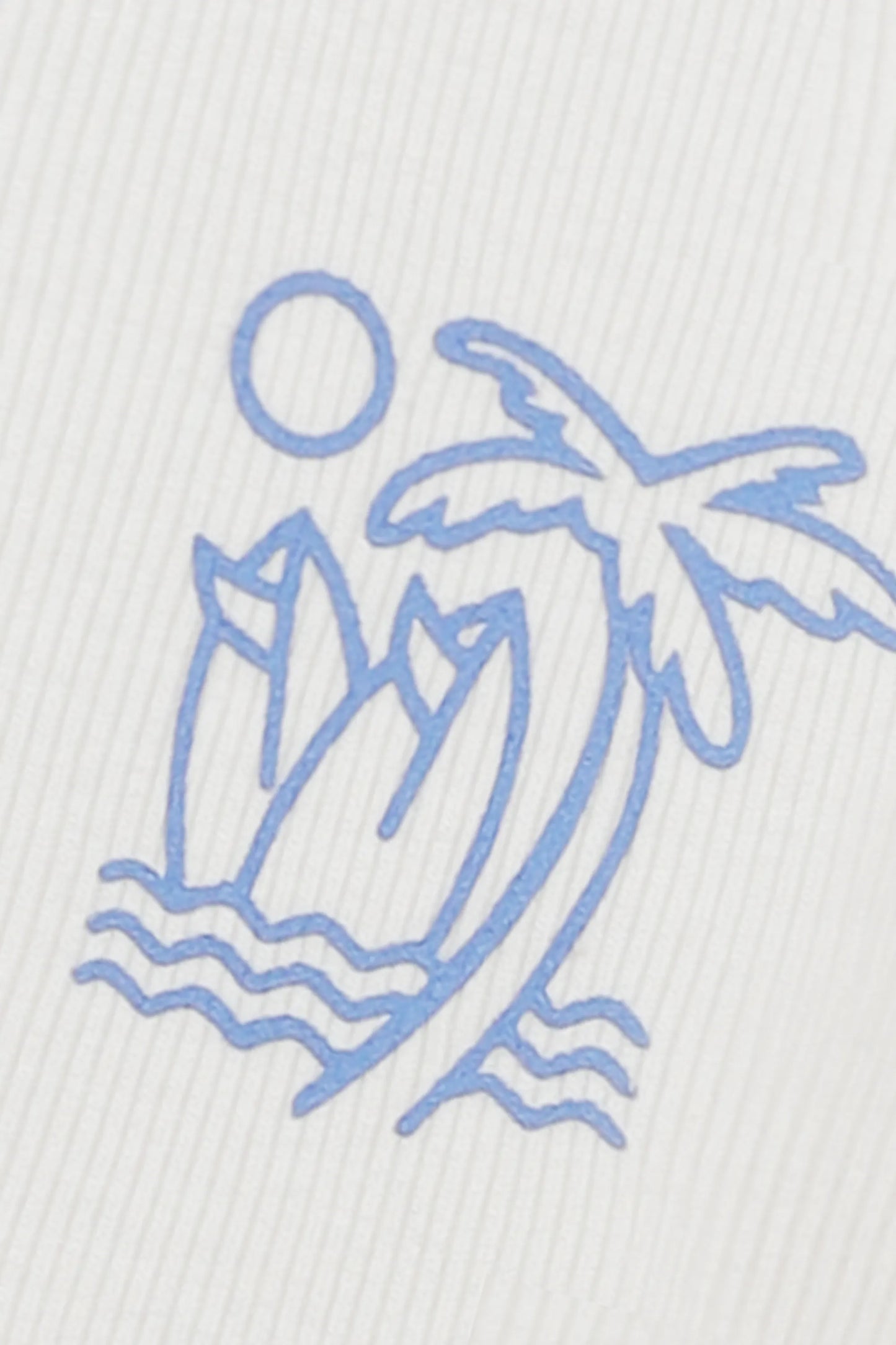 تي شيرت مريح مخطط باللون الأبيض للفتيات