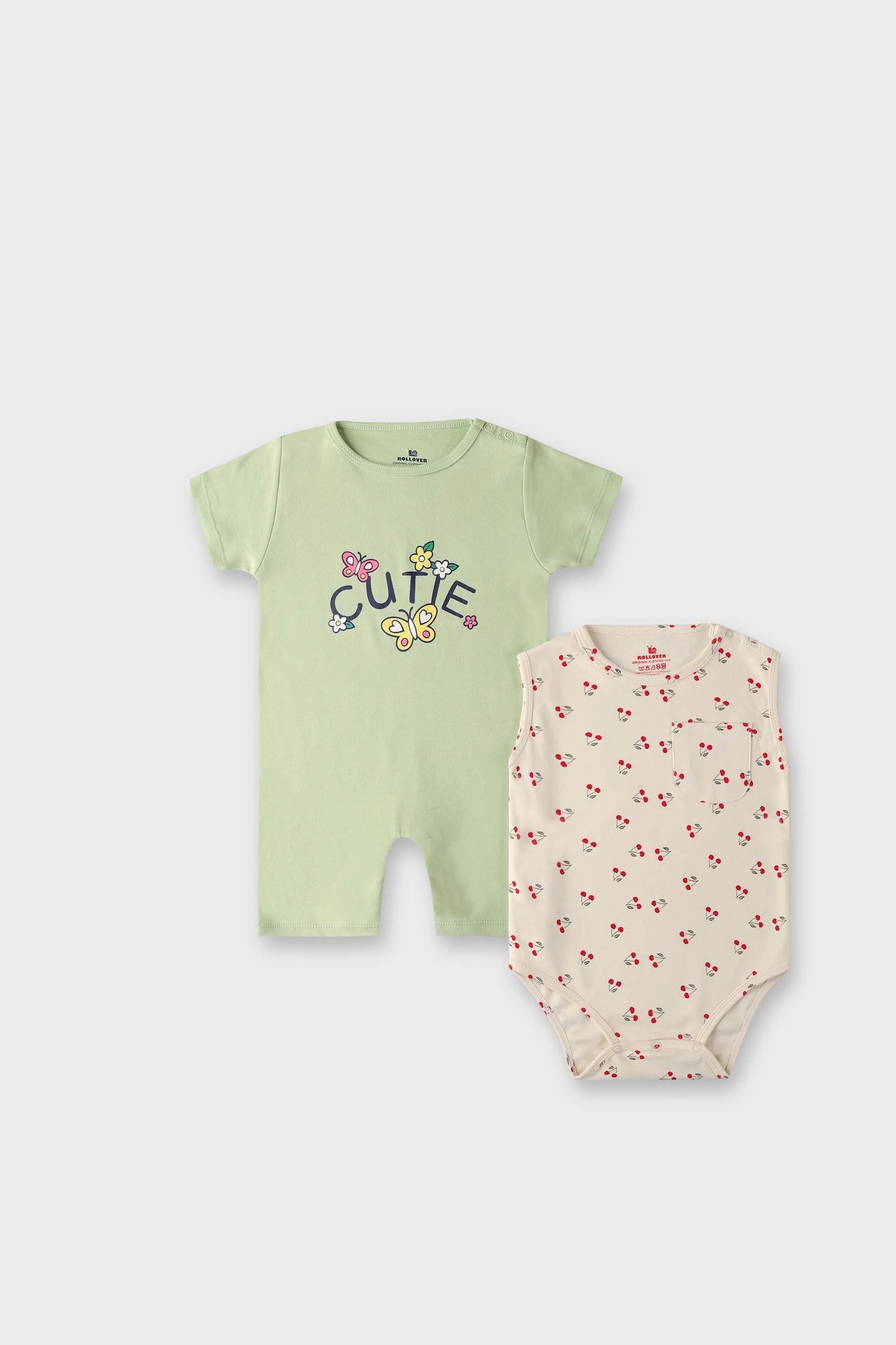 Girls Cutie Fruity Romper Set (Pack of 2)