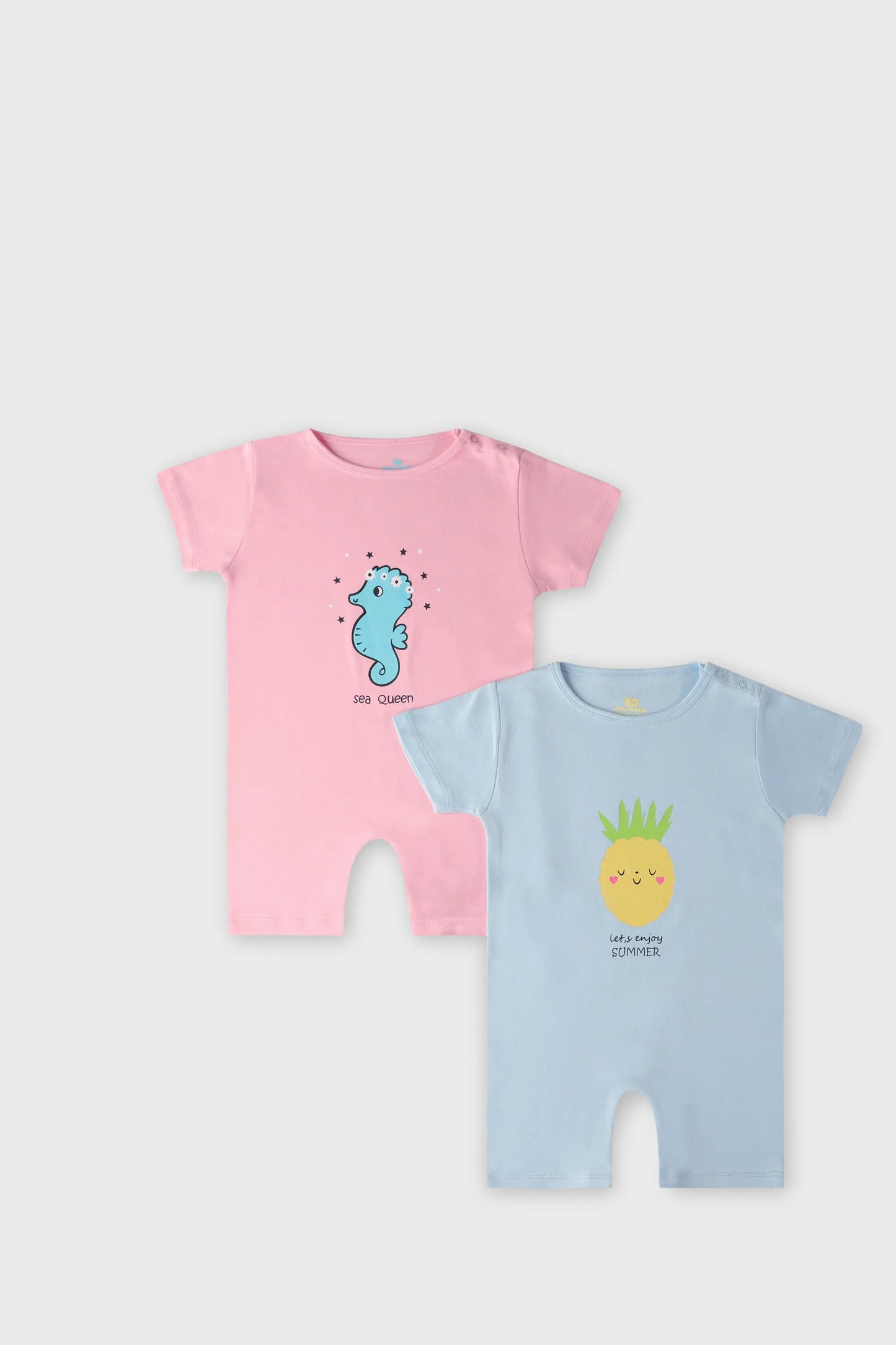 Girls Happy Sprout Romper Set (Pack of 2)